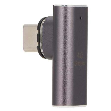 USB C magnetisk adapter, reversibel design, aluminiumlegering, 40 Gbps överföringshastighet, typ C-kontakt för OfficeElbow