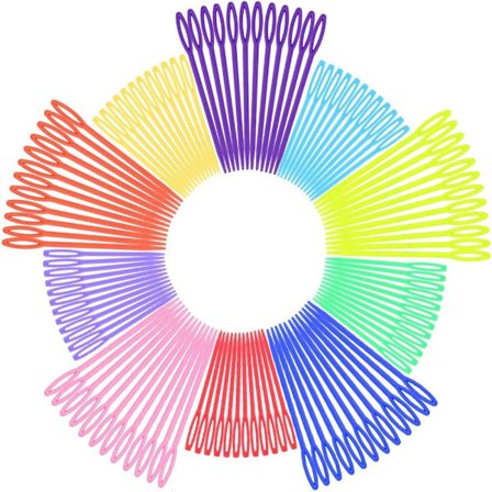 400 stykker Ulike størrelser Garn Synåler Fargerike Stor