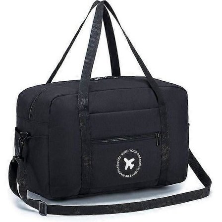 Reiseveske med stor kapasitet, forretningsreise ombordveske, sammenleggbar vanntett bagasjeoppbevaringsveske