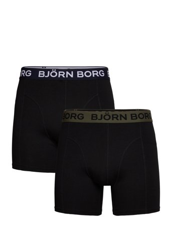 Björn Borg Cotton Stretch Boxer 2P - Black - XXL