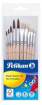 PELIKAN Pinsel PL10/SB Starter Set 10er