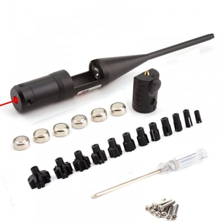 Laser Kalibrator Aluminiumlegering Kalibrator Vridfri Laser Kalibrator Justerbar Adapter Set Med 12 Justerbara Adaptrar Rött Ljus