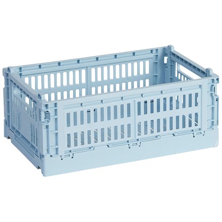 Hay HAY Colour Crate Small oppbevaringsboks, soft blue' - 'Blå