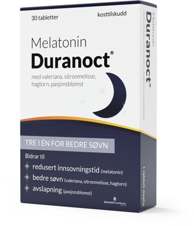 Melatonin Duranoct tabletter 30 stk