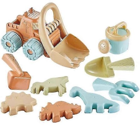 Strandlegetøj til børn, blødt sandkasselegetøj med spand og skovl, velegnet til sommerstrandlege for små børn