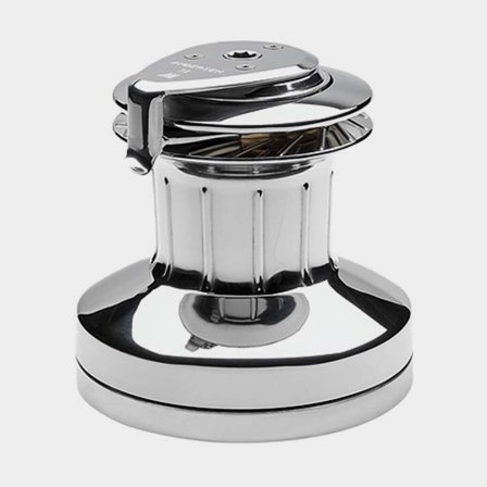 Cabrestante de escota Andersen Full Stainless 72ST FS, self tailing, de 2 velocidades, acero inoxidable, apto para cabo Ø10 - 18 mm