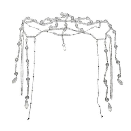 Tupsuhelmi vesipisara-pääketju päähineet Crystal otsapääpanta Häät