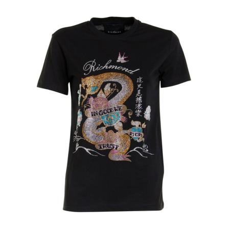 John Richmond T-Shirts Sort, Dame