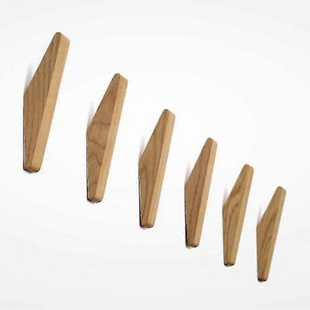 6 Stk. Vintage Trækroge Trækroge 5 kg Bæreevne, Vægkroge Badekåbekroge Hattekroge Frakkkekroge Multifunktionskroge Nøglekroge (sæt med 6)