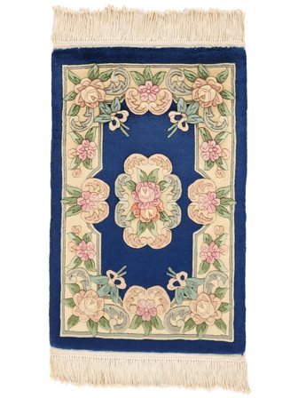 China 90 Line Teppich 60X90 Orange/Beige Wolle, China