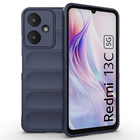 Blødt grebsformet Xiaomi Redmi 13C cover - Mørkeblå