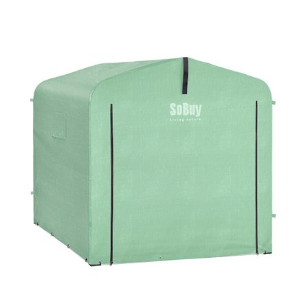 SoBuy grøn cykelskur 219x159x162cm, funktionel KLS11-L-GR