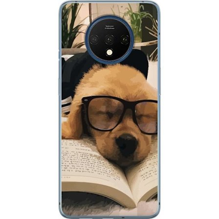 Yhteensopiva Puhelinkuori OnePlus 7T Luonnollinen muotokuva söpöstä kanista vihreällä ruoholla, pehmeällä turkiksella ja suurilla korvilla, kaunis luo