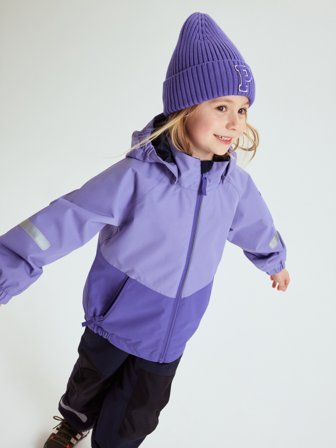 Wasserdichte Shelljacke HAZY - 134 - kinderbekleidung - purple - Polarn O. Pyret
