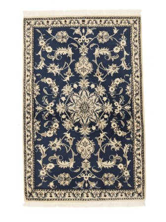 Tapis Naïn 87X136 Noir/Orange (Laine, Perse)