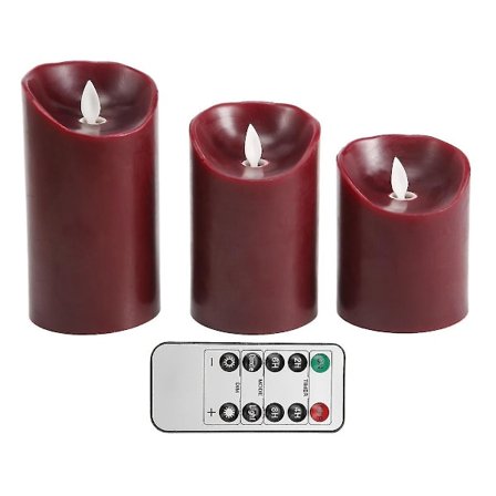 Flamfria Ljus Fladdrande Flamfria Ljus Dekorativa Flamfria Ljus Rörliga Röda LED-ljus