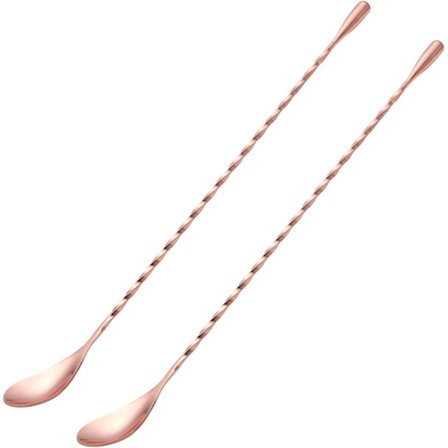 Rosegull 2-delt barskje Cocktailblandingsskjeer for drikke