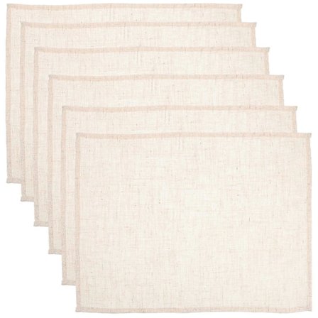 6 st Japansk Stil Bordstablett Linne Bomull Bordsmatta Värmeisoleringsdyna Restaurang Middagsmatta