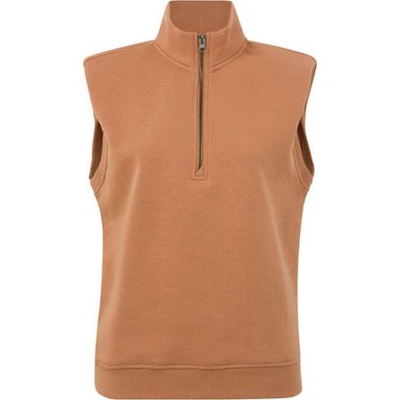 Yaya, Sleeveless sweatshirt with zip Bruin, Dames, Maat:S