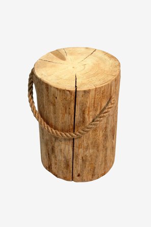 Hillerstorp - Lager Pölkky 45 cm Ø25-35 cm Natur - Beige - Pallar - Från Homeroom