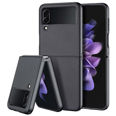 Dux Ducis Fino Samsung Galaxy Z Flip4 5g Woven Texture Skal - Sv Svart