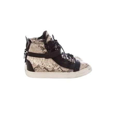 Giuseppe Zanotti Pre-owned, Pre-owned Leather sneakers Beige, Dames, Maat:39 EU,leer