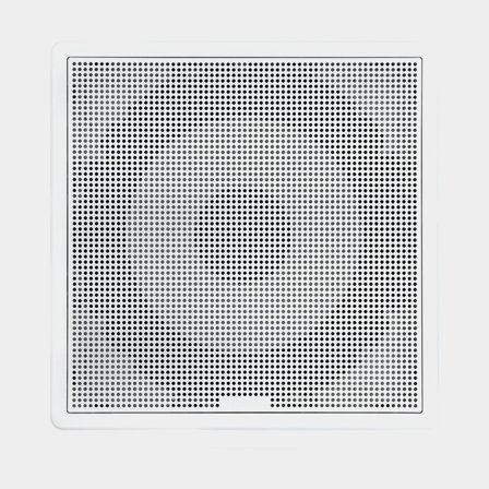 Subwoofer marino Fusion FM Square SUB FM-S10SW, 10", 400 W, blanco, para montaje empotrado, con frontal blanco