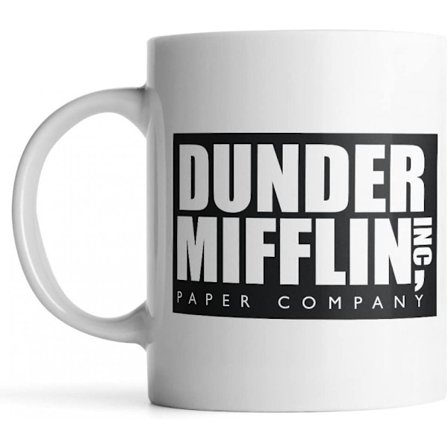 Wuren Synchkg111723 Dunder Mifflin The Office - Rolig kaffemugg av Donbicentenario, One Size, Flerfärgad