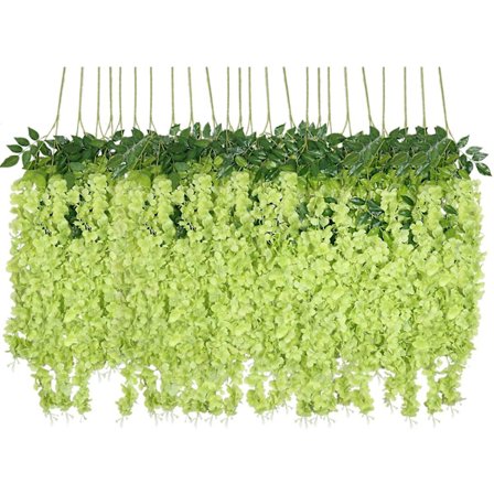 Tekokukat, keinotekoinen wisteria, roikkuva kukka, silkkikukka, kodin sisustus