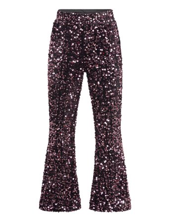 Vmbella Sequins Hw Flared Pant Jrs Girl Black Vero Moda Girl