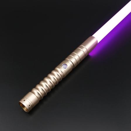 Uppgradera Smooth Swing Tung Duellering Ljussabel Metal Hilt Färger Ändra Blaster Jedi Laser Sword Cosplay Leksaker TSK-E01golds Super RGB