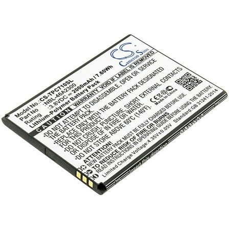 Batteri for smarttelefon, mobil for Neffos C7a, TP705A
