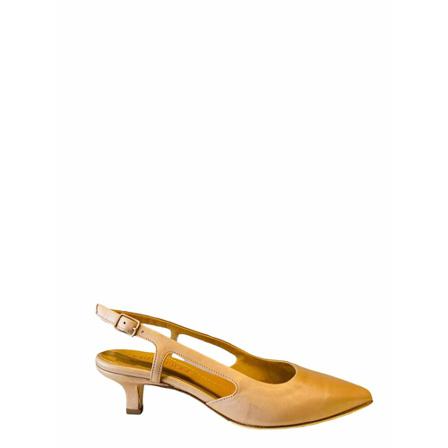 Pomme D'or Slingback Sandaler Brun, Dame Sandaler med hæl, Størrelse: 39 EU