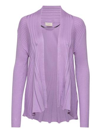 Fqclaudisse-S-Car Strikkegenser Cardigan Lilla FREE/QUENT*Betinget Tilbud