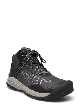 Ke Nxis Evo Mid Wp M-Magnet-Bright Cobalt Höga Sneakers Svart KEEN