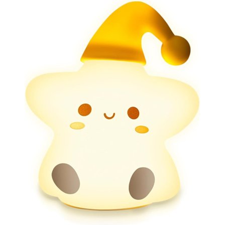 Stjerneprosjektorlys, 16 fargeskiftende nattlampe, fjernkontroll med 5 lysstyrkenivåer, oppladbar barneromsdekor for baby G