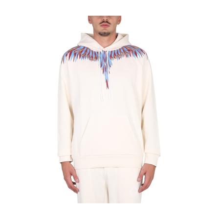 Marcelo Burlon Sweatshirts Hvid, Herre Hættetrøjer
