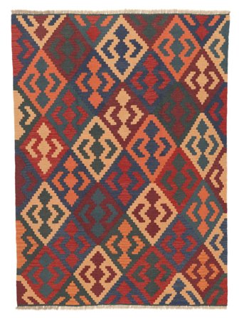 Hand Woven Kilim Qashqai Rug 173X237 Persian Black/Dark Red