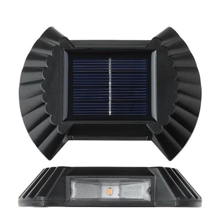 LED Solar Light Exteriör Vägglampa WARM LIGHT-2LED WARM