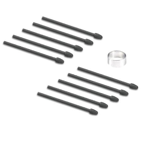 10 stk. Markørpenn-tupper for Remarkable 1/2 Stylus for Boox Pen2/Pen Plus Erstatning Myke Nibber, Tupper wi