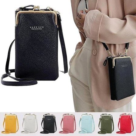 Mobilväska med axelrem / Plånbok - Välj färg - Perfekt