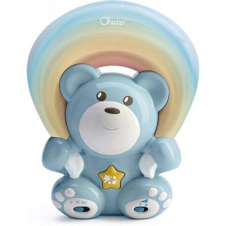 Chicco Gioco Orsetto Proiettore Arcobaleno Azzurro