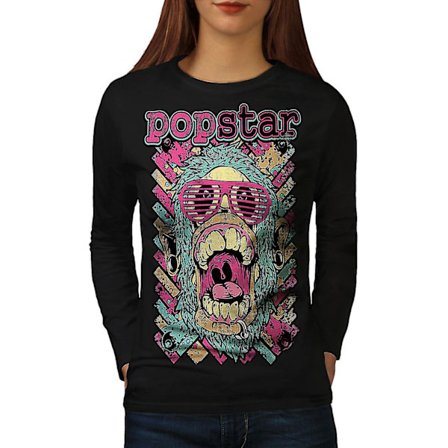 Popstar Funky Fashion Dam Långärmad T-shirt