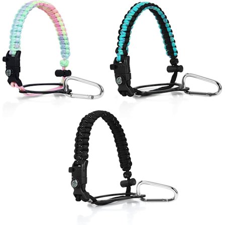 3-pack Paracord-handtag för Hydro Flask-vattenflaska - Passar breda flaskor 12oz till 64oz