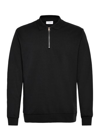 Lindbergh Sweat Polo L/S - Black - L
