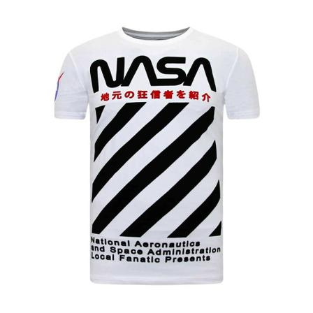 Local Fanatic Nasa T-Shirt vit, Herr, Herr, Storlek: M