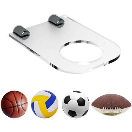 Basketbollhållare Väggfäste Genomskinlig Bollhållare