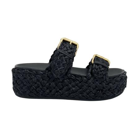 Ash, Flat Sandals Zwart, Dames, Maat:36 EU