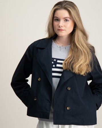 RYVLS Sthlm Short Trench Blå Jakker Pige - Kids Brand Store