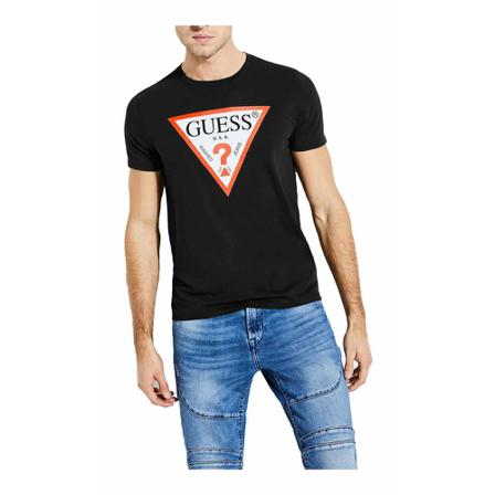 Guess Iconic T-shirt Sort, Herre T-shirts, Størrelse: M